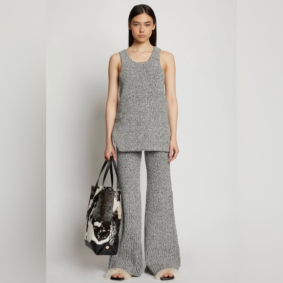Proenza Schouler Melange Boucle Knit Tank size M grey black white BNWT - Picture 8 of 8